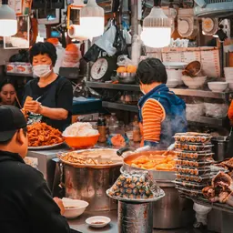 Gwangjang Market stall, Seoul