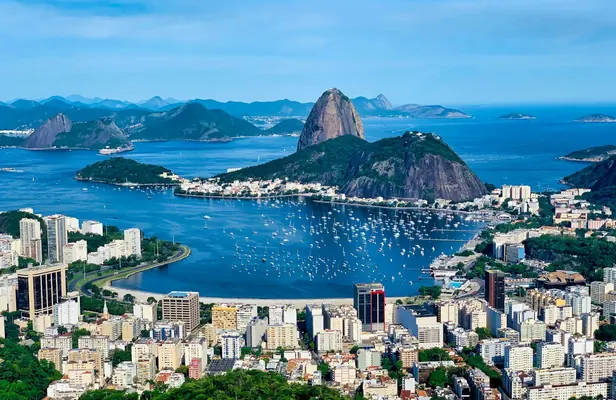 Sugarloaf Mountain and Botafogo bay, Rio de Janeiro